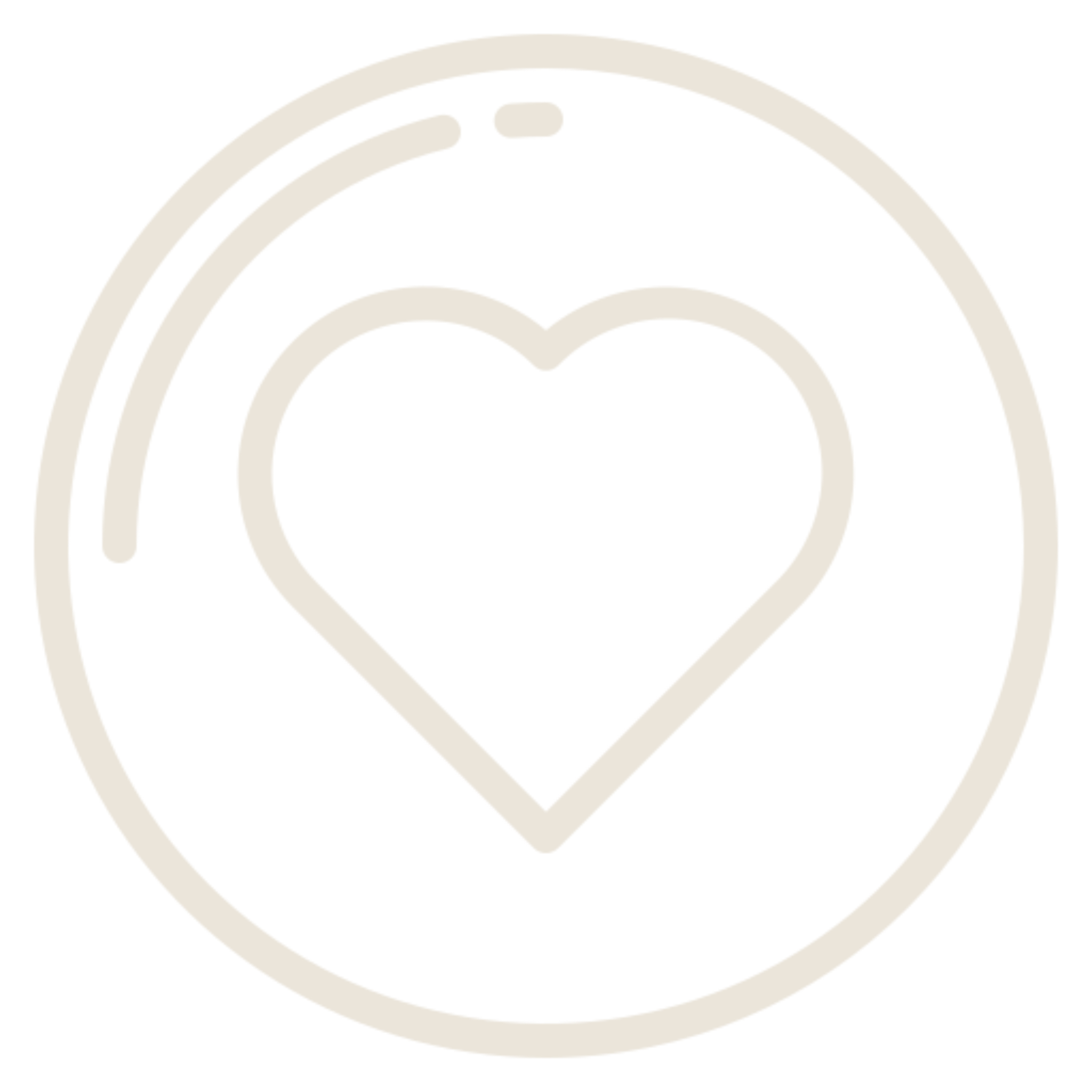 White heart icon in a circle on a white background, representing the logo of the Heart of the World